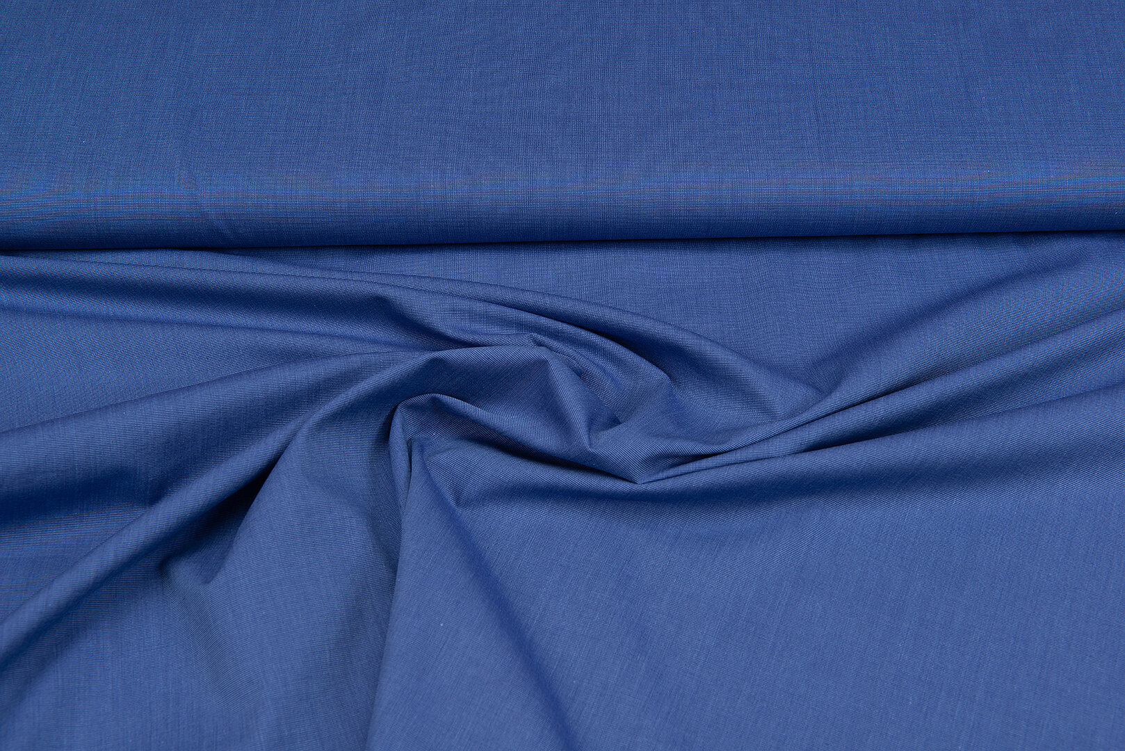 Baumwolle Popeline uni melange jeansblau 1