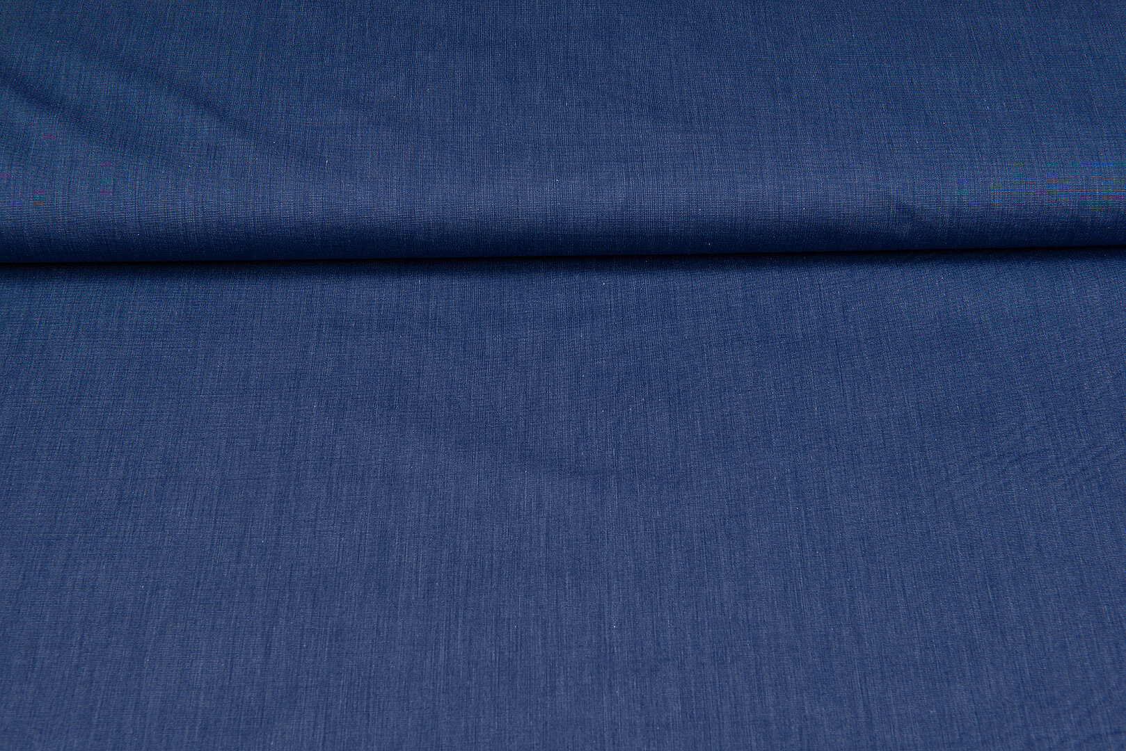Baumwolle Popeline uni melange dunkelblauer denim