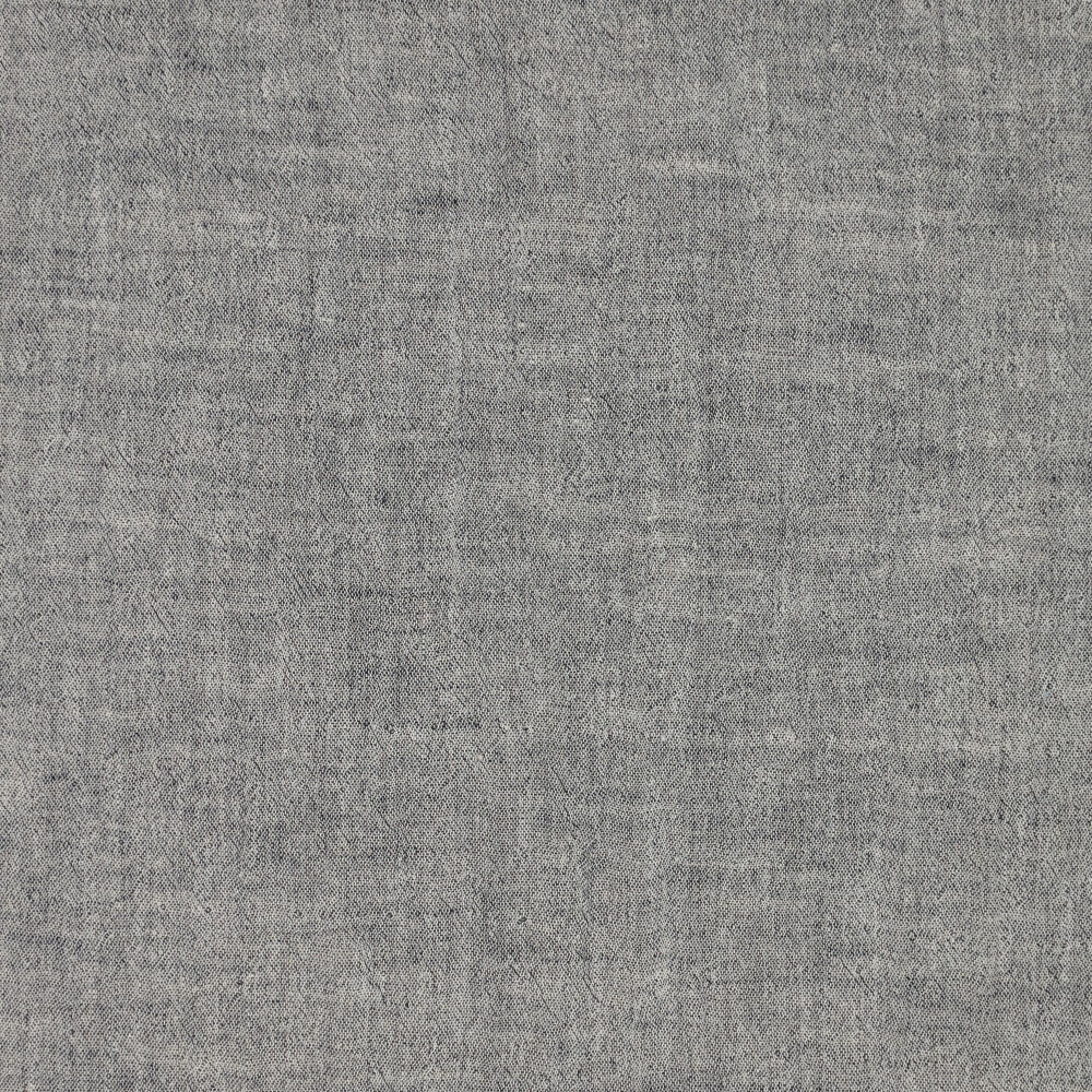 Baumwoll Musselin melange chambray jeans-metalblau