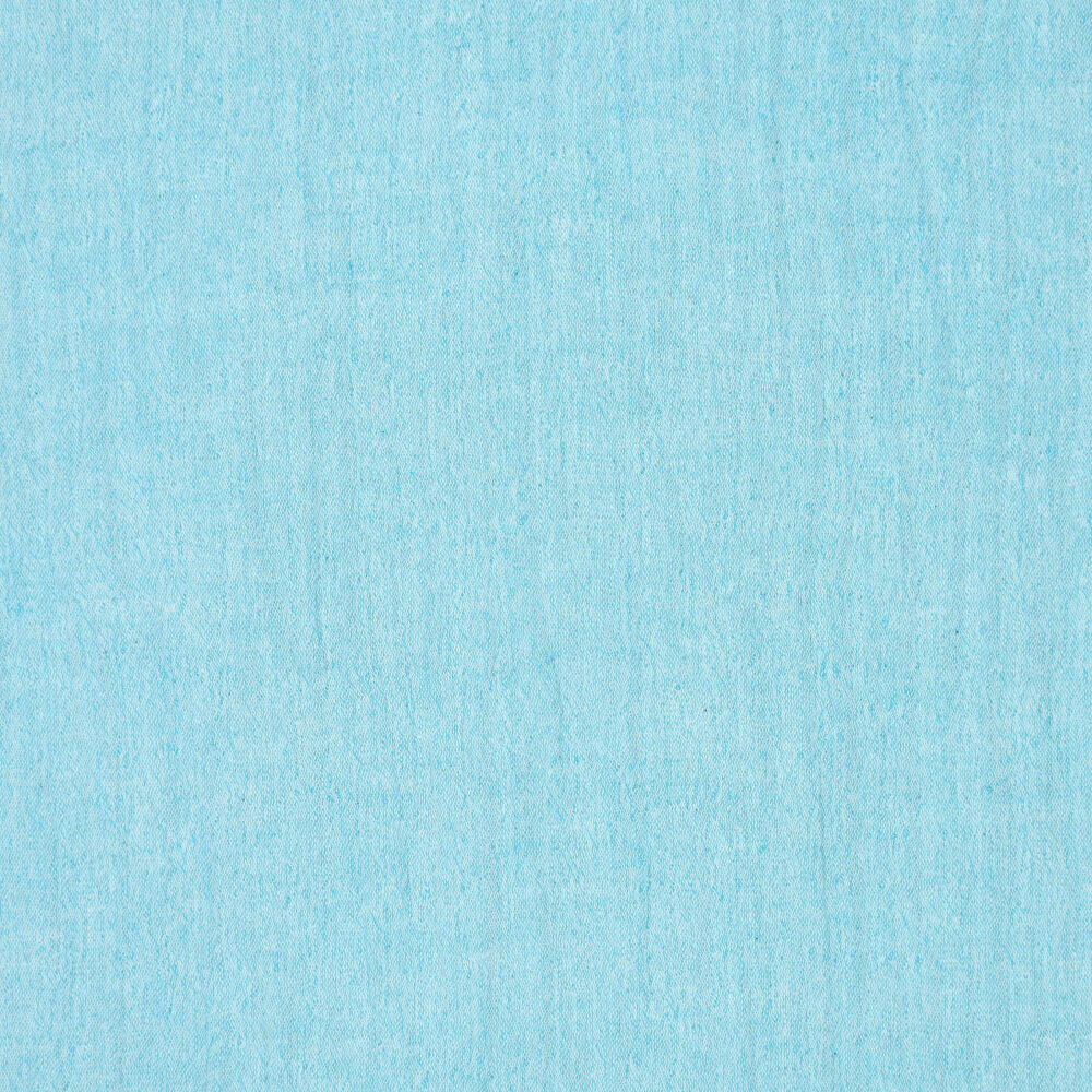 Baumwoll Musselin melange chambray aqua