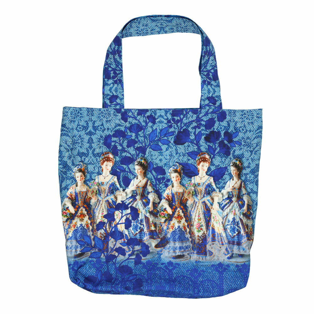 Taschenpanel Canvas Delft Blue Elegance