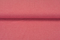 Baumwolljersey Meliert White Yarn hellrot