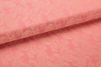Futterstoff Jacquard Paisley VO77 rosa-gelb