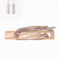 Hoodiekordel mit endstücken taupe