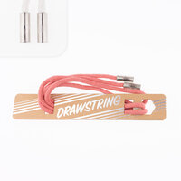 Hoodiekordel mit endstücken lachsrosa