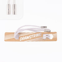 Hoodiekordel mit endstücken hellgrau