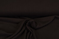 Waffelstrick Jersey dunkelbraun