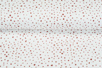 Baumwoll Musselin bedruckt Dots rost