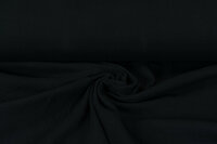 Baumwoll Musselin uni schwarz