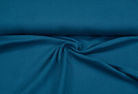 Baumwoll Musselin uni petrol