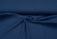 Baumwoll Musselin uni metalblau