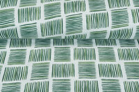 Baumwoll Musselin bedruckt Little Stripes grün
