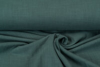 Baumwoll Musselin leinen look pastell dunkelgrün