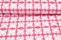 French Terry bedruckt hypnose koralrot