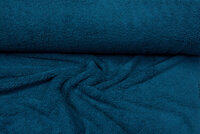 Frottee stoff petrol