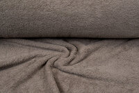 Frottee stoff taupe