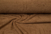 Frottee stoff hellbraun