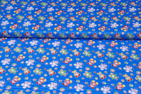 Baumwoll Popeline Bedruckt toy bears blau