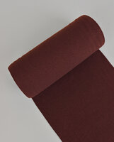 Bündchenstoff meliert black yarn aubergine