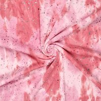 Alpenfleece Tie Dye Dropps rot-pink
