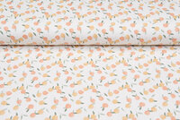 Baumwolljersey bedruckt peaches hellsand