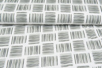 Baumwolljersey bedruckt square stripes mint-grün
