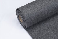 Filz 3mm dunkelgrau meliert