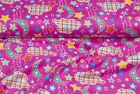 Flanellstoff dreams dunkelrosa