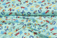 Flanellstoff letters mint