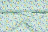 Flanellstoff numbers hellgrün