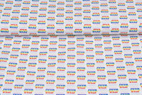 Lizenz Baumwoll Popeline Bedruckt Star Wars rainbow