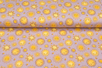 Baumwolljersey bedruckt sunshine altrosa