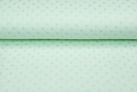 Baumwoll Musselin bedruckt bedrukt Foil Drops hellmint-gold