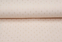Baumwoll Musselin bedruckt bedrukt Foil Rectangle beige-gold
