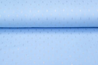 Baumwoll Musselin bedruckt bedrukt Foil Rectangle blau-gold