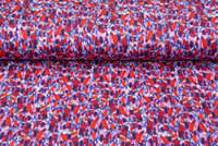 Viskose Jersey bedruckt camo watercolor pique lila-rot