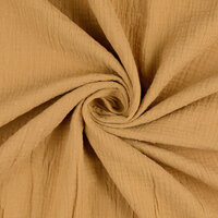 Baumwoll Musselin bedruckt dobby beige