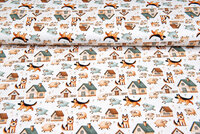 Baumwolljersey digital bedruckt bedrukt farm dogs with sheep