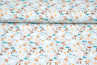 Baumwolljersey digital bedruckt bedrukt lovely goos mint