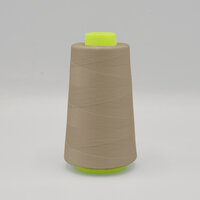 Overlockgarn dunkelsand