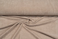 Gestrickte Frotteestoff dunkelsand