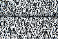 Viskose Jersey crepe schwarz-weiss