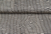 Viskose jersey bedruckt panther-cat stripes schwarz-beige