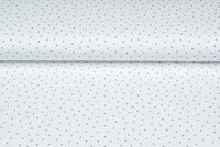 Baumwolljersey bedruckt mini hearts ecru - altgrün