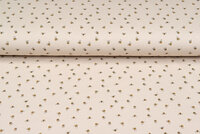 Baumwolljersey bedruckt mini bee sand