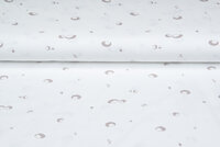 Baumwolljersey bedruckt mini hedgehog ecru - sand