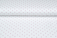 Baumwolljersey bedruckt stars ecru - altrosa