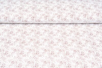 Baumwolljersey bedruckt little dots rostrot