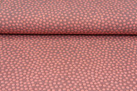 Strickstoff Jacquard dots lachsrosa