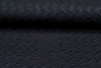 Strickstoff Jacquard zigzag schwarz